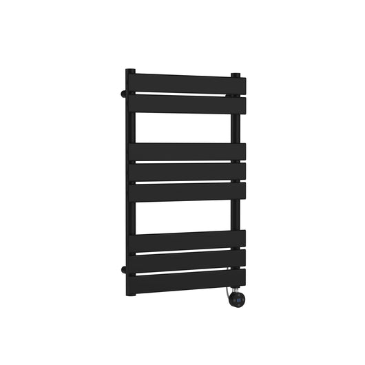  Nuie Square Flat Towel Radiator 840x500 - Matt Black