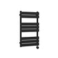Nuie Square Flat Towel Radiator 840x500 - Matt Black