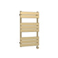 Electric Square Flat Towel Radiator 840x500 - Brushed Brass
