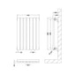 Nuie Revive Horizontal Single Panel Radiator 600 x 412 - Anthracite