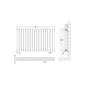 Nuie Revive Horizontal Double Panel Radiator 600 x 992 - Anthracite