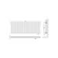 Nuie Revive Horizontal Double Panel Radiator 600 x 1572 - Anthracite