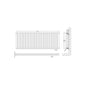 Nuie Sloane Horizontal Double Panel Radiator 600 x 1572 - Anthracite