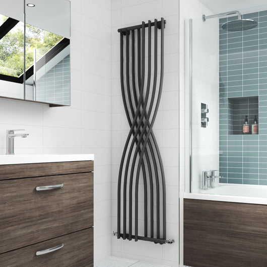 Nuie Xcite Designer Radiator 1775 x 450 - Anthracite