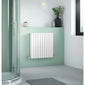 Nuie Sloane Horizontal Double Panel Radiator 600 x 586 - Satin White