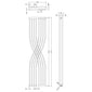 Nuie Xcite Designer Radiator 1775 x 450 - High Gloss White