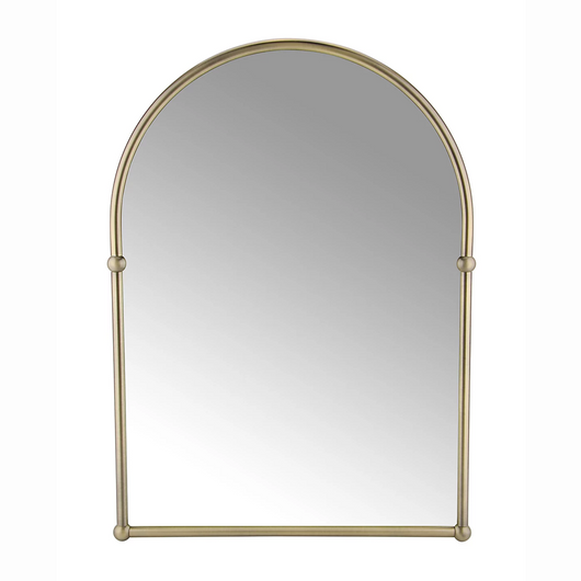  Holborn Traditional Arched Mirror - Brushed Brass - welovecouk