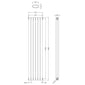 Nuie Salvia Designer Radiator - Anthracite - HSA006