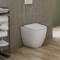 LECICO Layla Round Rimless Sanitaryware - Back To Wall Pan