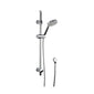 Nuie Quest Thermostatic Concealed shower Valve with Fixed Shower Head , Arm & Slide Rail Kit - Chrome