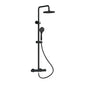 Mayford 1600 L Shaped Matt Black Complete 950 Combination Bathroom Suite