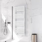 Reina Kale Designer Heated Towel Rail - 1436 x 500mm - White - welovecouk