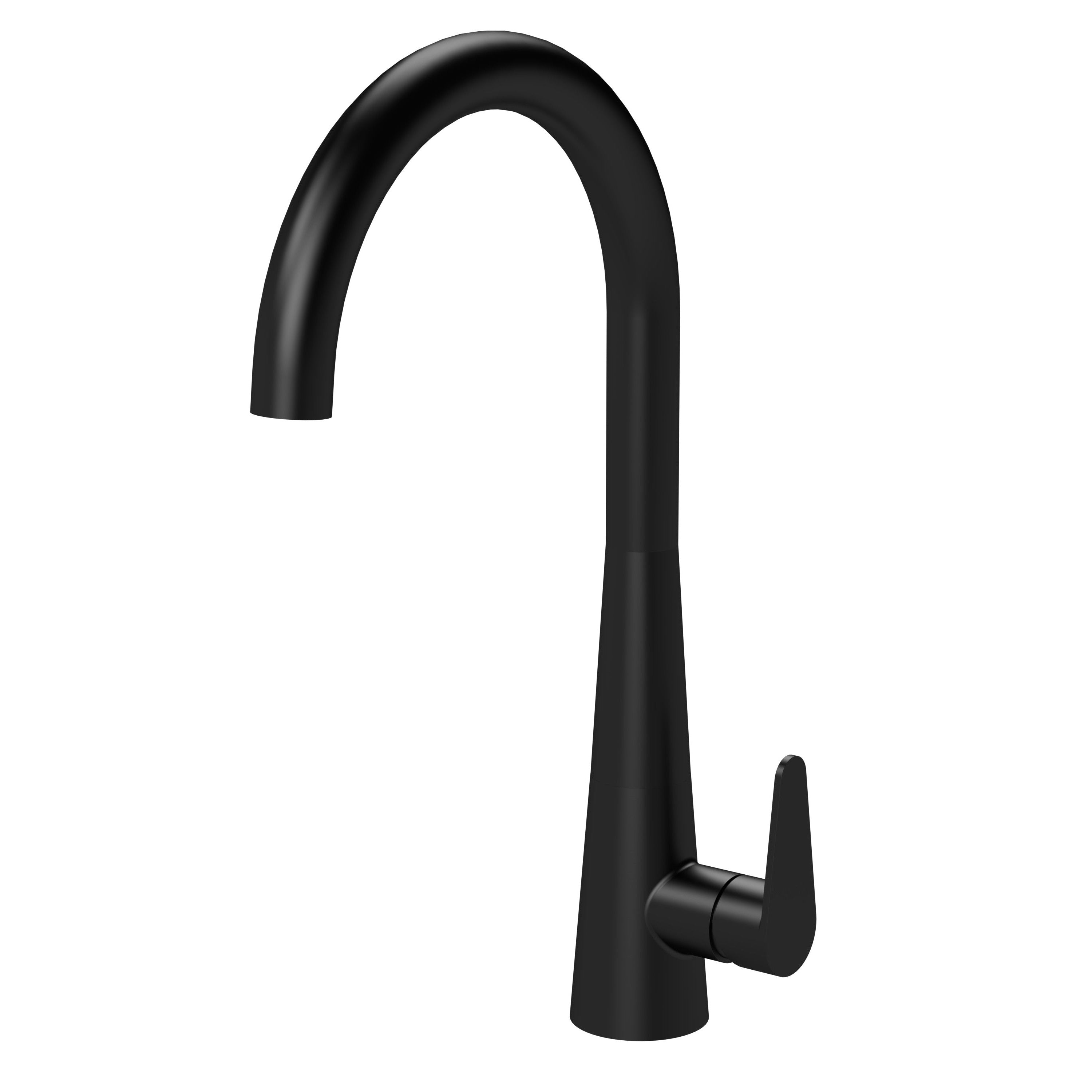 Samir Mono Single Lever Matt Black - Matt Black | welovecouk