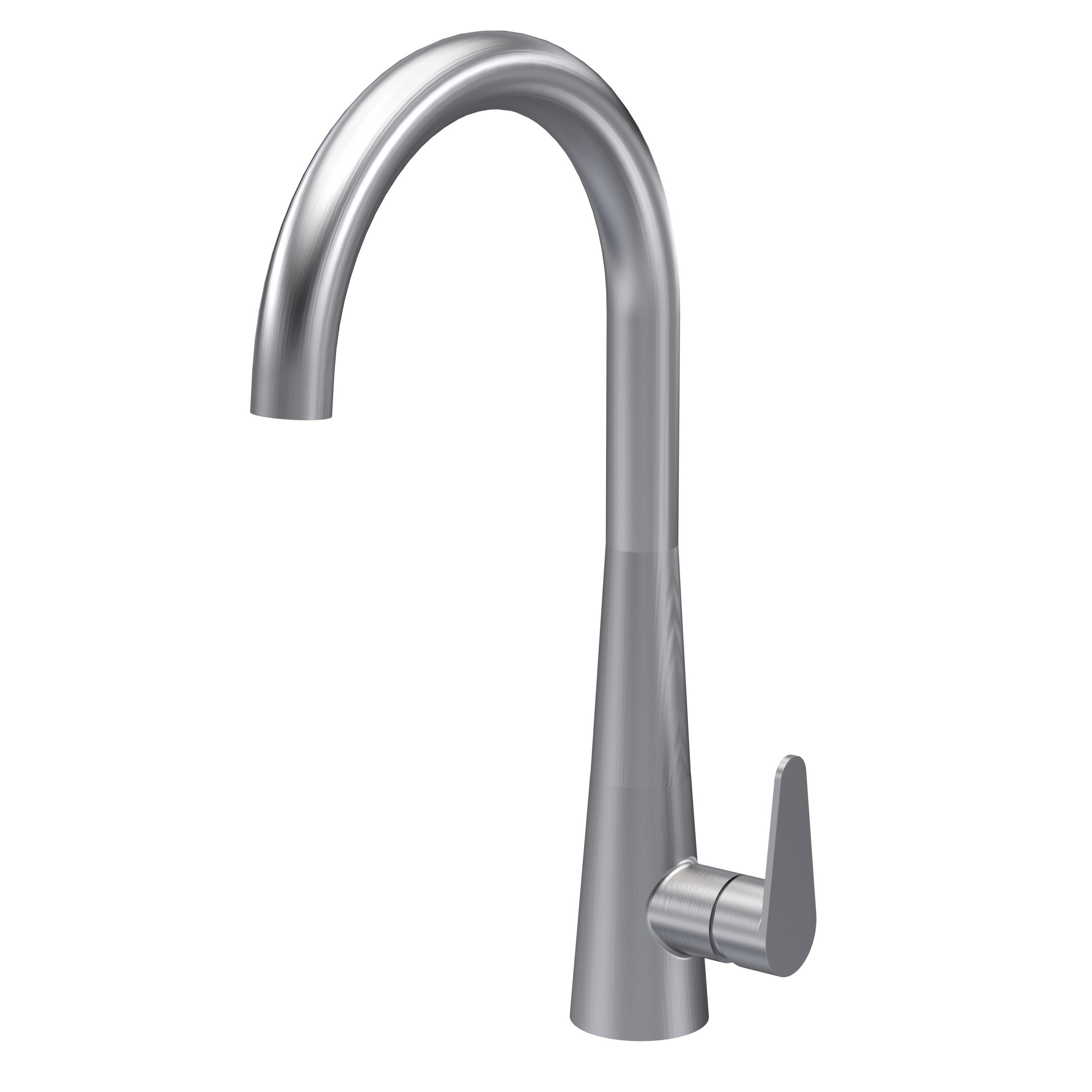 Samir Mono Single Lever Brushed Nickel - Brushed Nickel | welovecouk