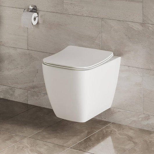  LECICO Layla Square Rimless Sanitaryware - Wall Hung Pan