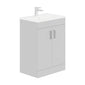 LECICO Zara 60cm 2-Door Floorstanding Unit - Gloss White