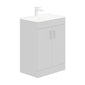 LECICO Zara 60cm 2-Door Floorstanding Unit - Matt Light Grey
