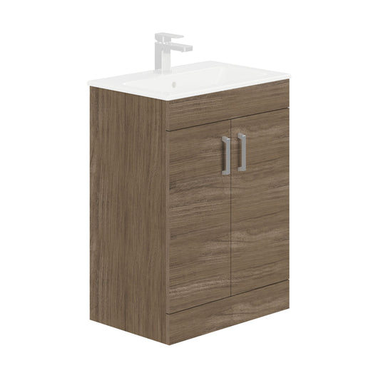  LECICO Zara 60cm 2-Door Floorstanding Unit - Oak