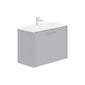 LECICO Zara 80cm 1-Drawer Wall Hung Vanity Unit - Matt Light Grey