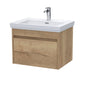 BC Designs Loftwood Wall Hung Vanity Unit & Basin 600mm - Autumn Oak