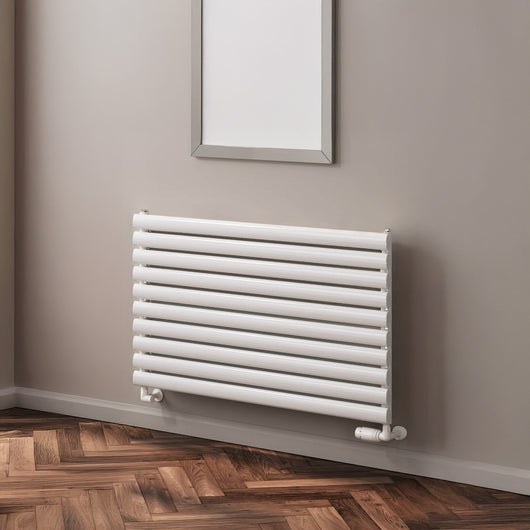  Reina Nevah Single Horizontal Steel Radiator 590 x 1000 - White