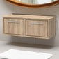 Hudson Reed Lille 1200mm Wall Hung 2-Drawer Vanity Unit - Bleach Oak