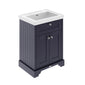 Old London 600mm 2-Door Vanity & Classic Basin 0TH - Twilight Blue