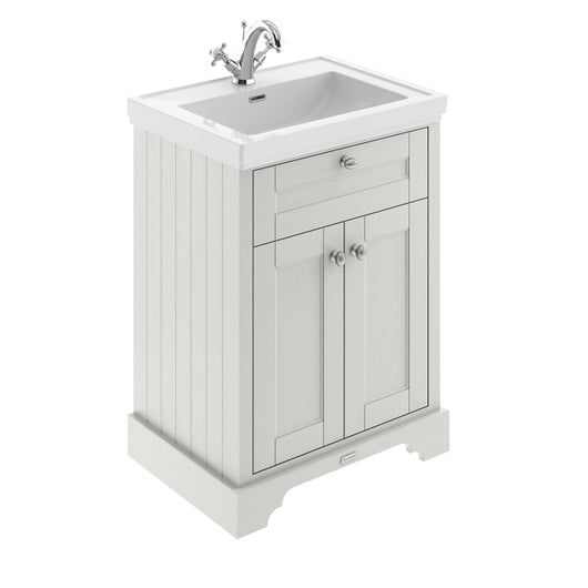  Old London 600mm 2-Door Vanity & Classic Basin 1TH - Timeless Sand