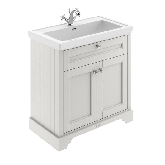  Old London 800mm 2-Door Vanity & Classic Basin 1TH - Timeless Sand