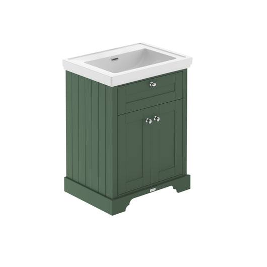  Old London 600mm 2-Door Vanity & Classic Basin 0TH - Hunter Green