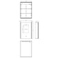 Hudson Reed Pavo LED Mirror Cabinet with Shaver Socket