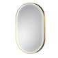 Nuie Columba Inset Frame Led Mirror 800 x 500mm - Brushed Brass