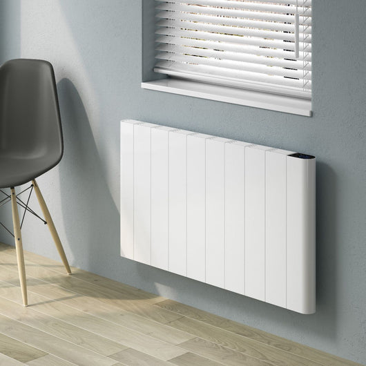  Reina Maia Horizontal Designer Electric Radiator - 500 x 907mm - White - welovecouk