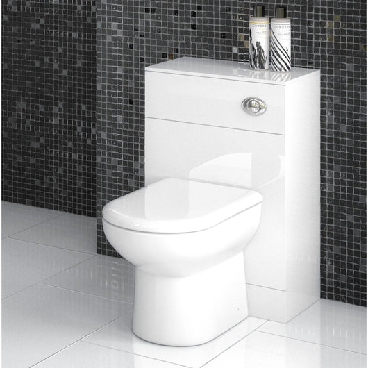  Nuie Mayford W500mm x D300mm WC Unit - Gloss White