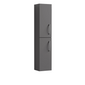 Mantello 300mm Wall Hung 2-Door Tall Unit - Gloss Grey