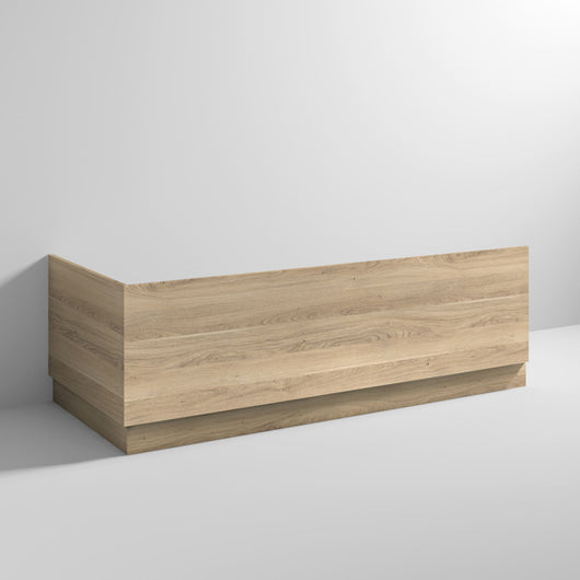  Nuie Arno 800mm Bath End Panel - Bleached Oak