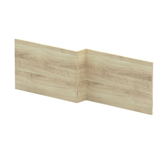  Nuie Arno 1700mm Square Shower Bath Front Panel - Bleached Oak