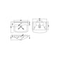 Percussion 550mm Floor Standing Basin Vanity Unit - White