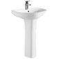 Misirlou 550mm 1 Tap Hole Basin & Full Pedestal