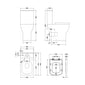 Nuie Ava Comfort Height Pan - Cistern & Seat - White