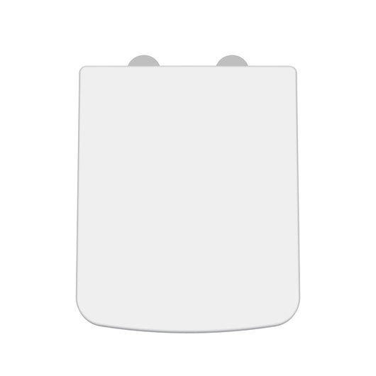  Nuie Square Soft Close Toilet Seat - White - welovecouk