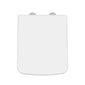 Nuie Square Soft Close Toilet Seat - White - welovecouk