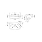 Melbourne Wall Hung Cloakroom Basin 450mm Wide - welovecouk