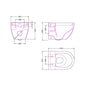 Nuie Provost Wall Hung Toilet pan only (No Seat)