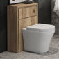 Hudson Reed Lille 550mm WC Unit - Bleached Oak