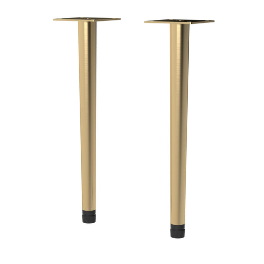  Nuie Wall Hung Vanity Decorative Leg Set - Brushed Brass - welovecouk