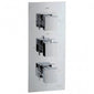 Niagara Concealed Triple Valve with Square Shower Head and Minimal Handset - Chrome - welovecouk