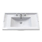 Hudson Reed Old London 800mm 2-Door Vanity Unit & Ceramic 3 Tap Hole Basin - Storm Grey