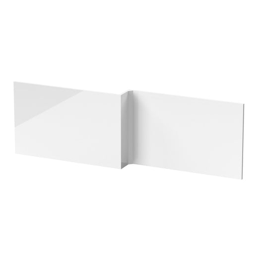  Square 1700mm L-Shaped Shower Bath MFC Front Panel - White