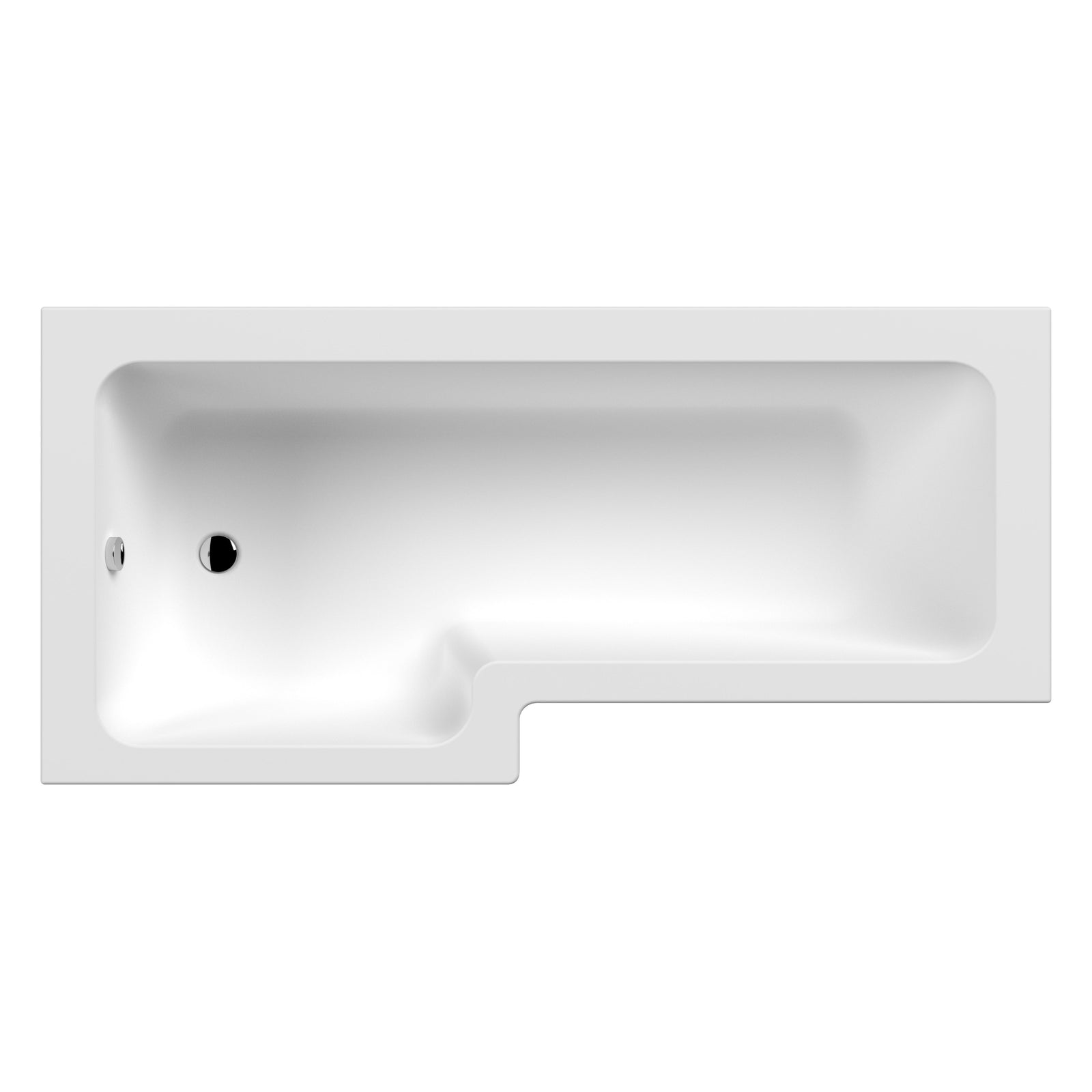 L-Shaped 1800 x 850 Shower Bath | welovecouk